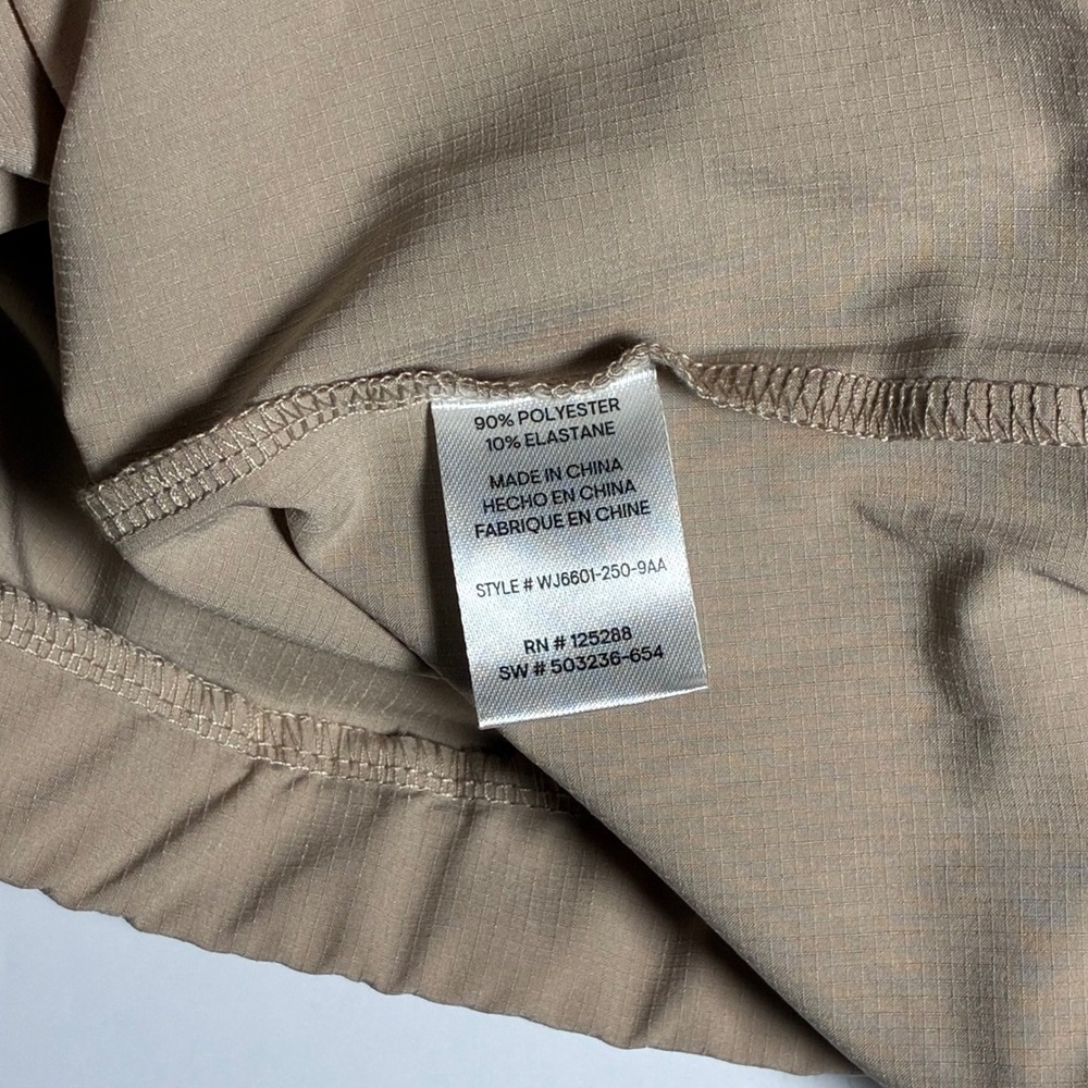 Bearpaw Outdoors Neutral Ripstop Pullover 1/2 Zip Windbreaker Jacket - Picture 4 of 7